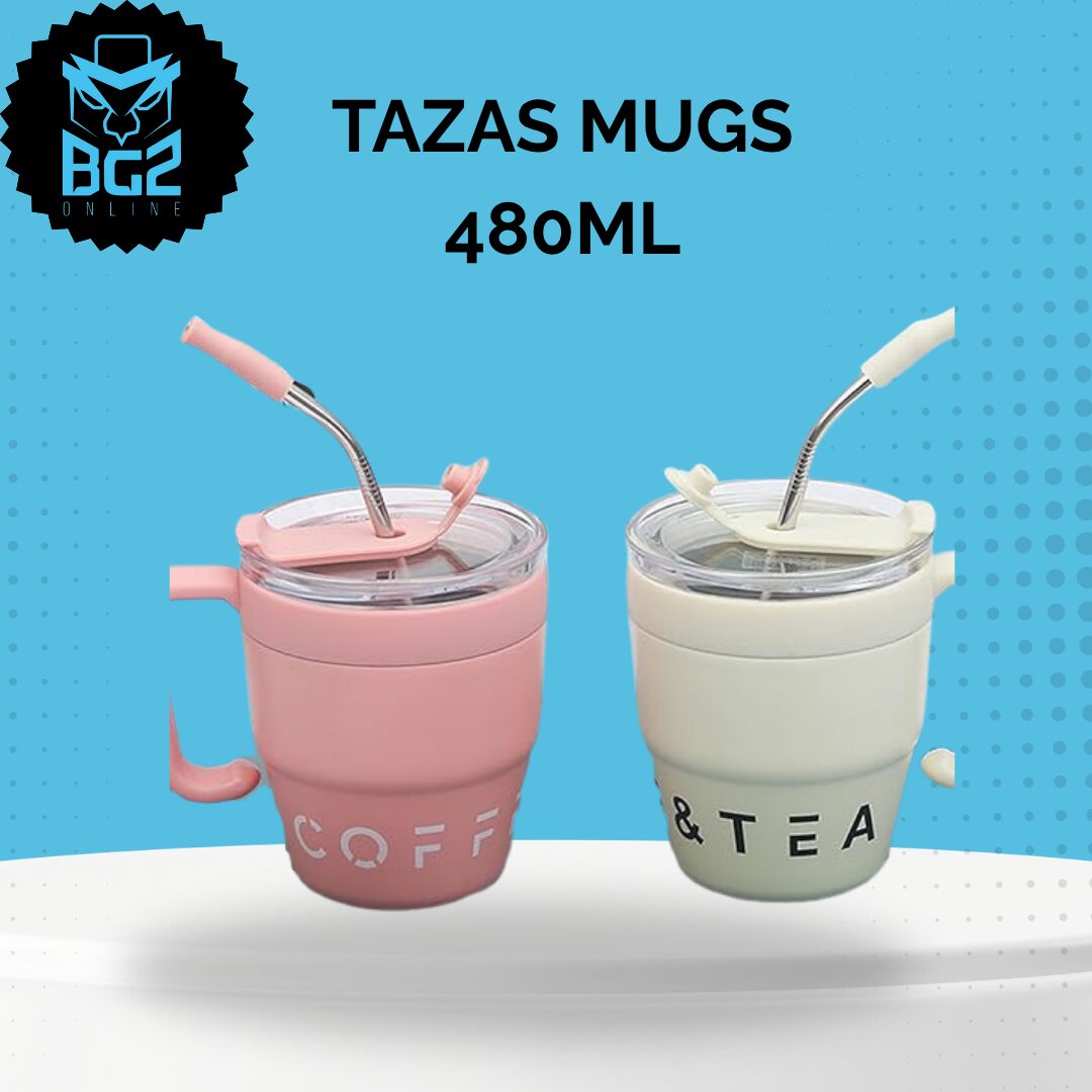 Taza térmica de acero inoxidable 480ml con tapa antideslizante - Mantiene bebidas calientes o frías por horas sin derrames - Imagen 3