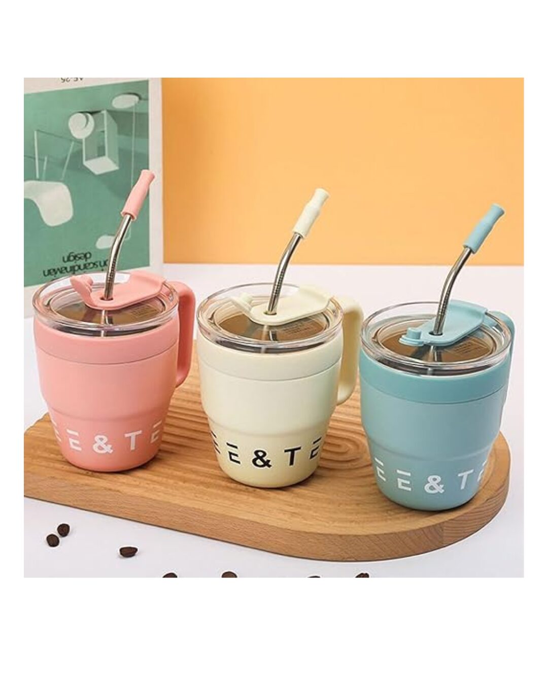 Taza térmica de acero inoxidable 480ml con tapa antideslizante - Mantiene bebidas calientes o frías por horas sin derrames - Imagen 2