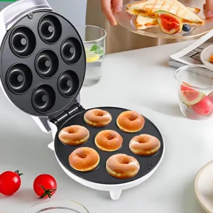 Máquina para Hacer Donas x 7 - Prepara siete mini donas esponjosas en minutos